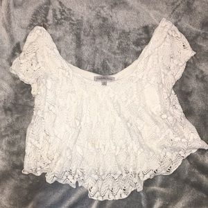 White crop top